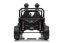 Elektrické auto Beneo T-REX Ride 4x4 dvoumístné 24V, bílé, MP3 přehrávač se vstupem USB/AUX, pohon 4x4, lithiová baterie, odpružení, dálkové ovládání, LED světla
