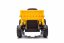 Beneo Licencovaný elektrický Bagr Caterpillar se svahovací lžící, Jednomístný, žlutý, USB vstupem na MP3 Přehrávači, Zadním pohonem s 2 x 30W Motory a Lithiovou baterií