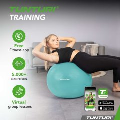 Gymnastický míč Tunturi zesílený 65 cm tyrkysový