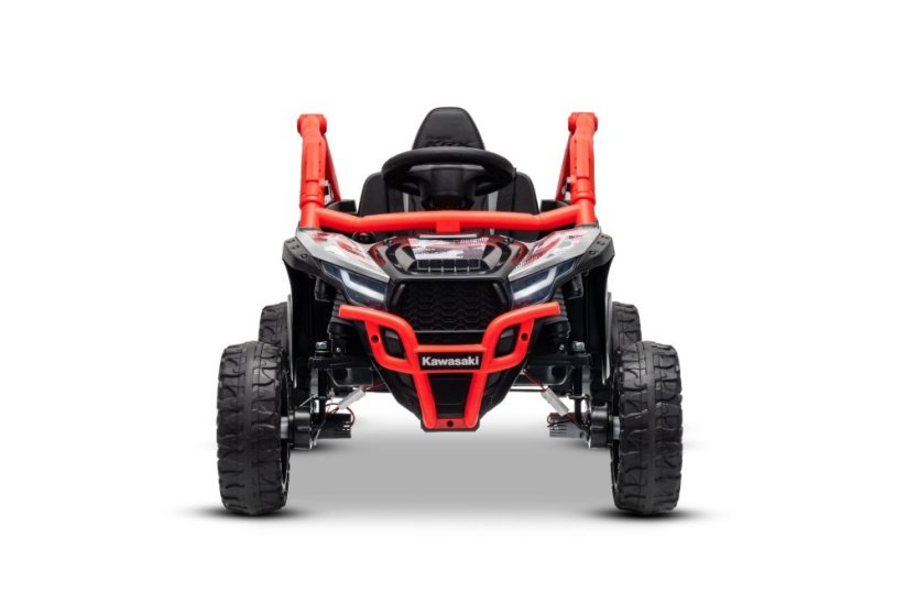 Elektrické autíčko Kawasaki TERYX KRX 1000 12V, červené, jednomiestne, odpružená zadná náprava, 2,4 Ghz diaľkové ovládanie, Lítiová batéria, 2 x 25W Motory, MP3 s USB/AUX,