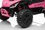 Beneo Elektrické auto T-REX Ride 4x4 dvoumístné 24V, růžové, MP3 přehrávač se vstupem USB/AUX, pohon 4x4, lithiová baterie, odpružení, dálkové ovládání, LED světla