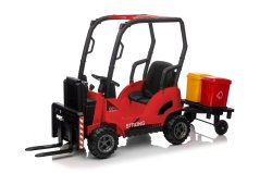 Eljet Detský elektrický vysokozdvižný vozík červená, Li-Ion