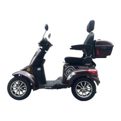 Elektrický čtyřkolový vozík RACCEWAY® STRADA LUX, barva coffee