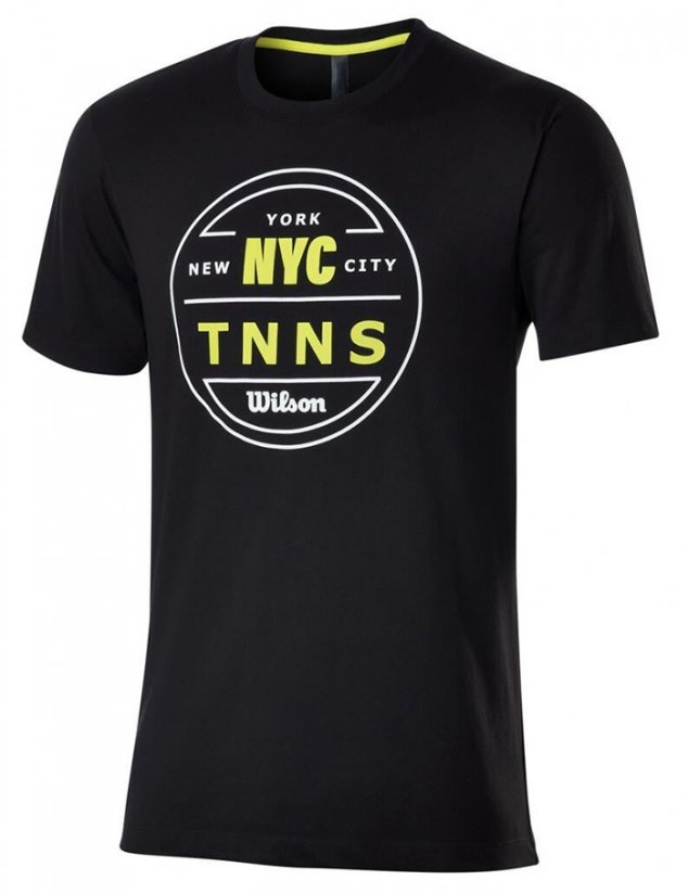 Pánske tričko Wilson NYC Tennis Tech Tee black