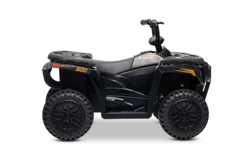 Elektrická čtyřkolka Beneo Arctic Cat 12V se zadním pohonem, černá, LED světla, lithiová baterie, 2 x 25W motor, originální licence