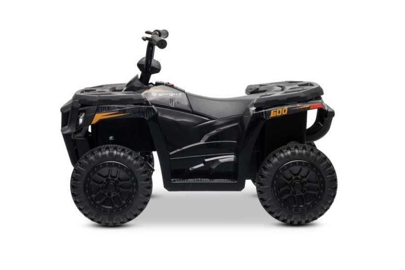 Elektrická čtyřkolka Beneo Arctic Cat 12V se zadním pohonem, černá, LED světla, lithiová baterie, 2 x 25W motor, originální licence