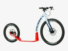 Kolobežka Crussis Cobra sport 4.2-4 bielo-červená