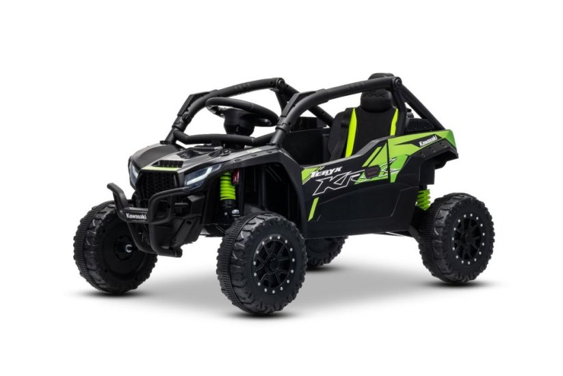 Elektrické autíčko Kawasaki TERYX KRX 1000 12V, čierne, jednomiestne, odpružená zadná náprava, 2,4 Ghz diaľkové ovládanie, Lítiová batéria, 2 x 25W Motory, MP3 s USB/AUX
