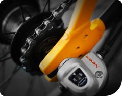 Skladací elektrobicykel ANTIK SmartCity e-bicykel PLUS, žltý
