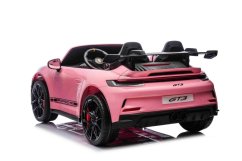 Beneo Elektrické autíčko Porsche 911GT3 24V s pohonom 4x4, ružové, Dvojmiestne sedadlo, 2,4 GHz diaľkové ovládanie, USB/AUX Vstup, 200W motory, Odpruženie, Lítiová batéria, LED svetlá vpredu aj vzadu, ORIGINÁL licencia