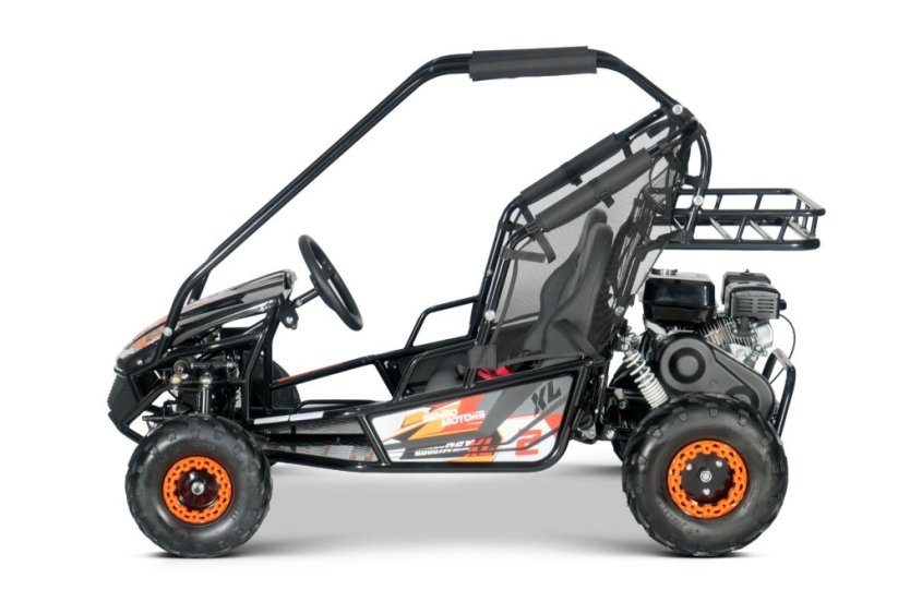 Benzínový kočárek pro děti Beneo Motors BUGGY RSX XL oranžový - 212cm3