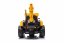Beneo Licencovaný elektrický Bagr Caterpillar se svahovací i výkopovou lžící, Jednomístný, žlutý, USB vstupem na MP3 Přehrávači, Zadním pohonem s 2 x 30W Motory a Lithiovou baterií