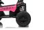 Beneo Elektrické auto T-REX Ride 4x4 dvoumístné 24V, růžové, MP3 přehrávač se vstupem USB/AUX, pohon 4x4, lithiová baterie, odpružení, dálkové ovládání, LED světla