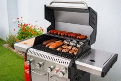 Plynový gril G21 Alabama Silver BBQ Premium Line, 5 horákov + zdarma redukčný ventil