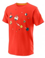 Detské tričko Wilson Planetary Tech Tee B fiesta