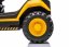 Beneo Licencovaný elektrický Bagr Caterpillar, Jednomístný, žlutý, USB vstupem na MP3 Přehrávači, Zadním pohonem s 2 x 30W Motory a Lithiovou baterií