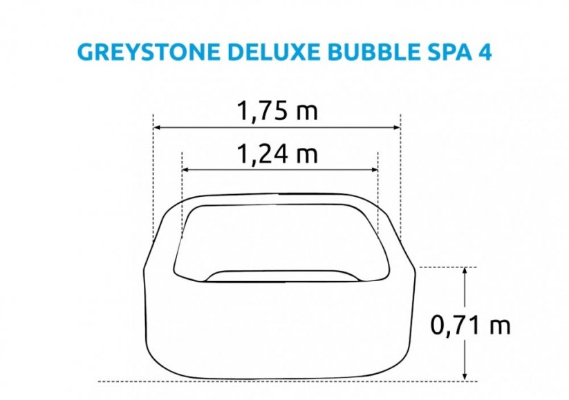 Vírivý bazén Marimex Greystone Deluxe Bubble Spa 4 - 11400262