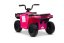 Elektrická čtyřkolka Beneo Arctic Cat 12V se zadním pohonem, růžová, LED světla, lithiová baterie, 2 x 25W motor, originální licence