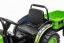 Beneo elektrický Traktor Power s vlečkou Pohon zadných kolies 12V batéria plastové kolesá Odpruženie predných kolies široké sedadlo 24 GHz diaľkový ovládač jednomiestne MP3 prehrávač zelená