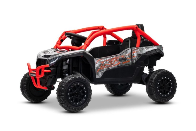 Elektrické autíčko Kawasaki TERYX KRX 1000 12V, červené, jednomiestne, odpružená zadná náprava, 2,4 Ghz diaľkové ovládanie, Lítiová batéria, 2 x 25W Motory, MP3 s USB/AUX,