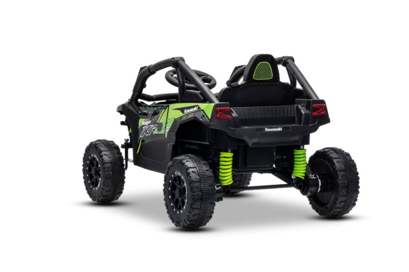 Elektrické autíčko Kawasaki TERYX KRX 1000 12V, čierne, jednomiestne, odpružená zadná náprava, 2,4 Ghz diaľkové ovládanie, Lítiová batéria, 2 x 25W Motory, MP3 s USB/AUX
