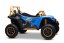 Elektrická buggy Arctic CAT XXL 4x4 24V, modrá, dvoumístná, měkká EVA kola, výkonné motory, lithiová baterie, MP3 přehrávač s Bluetooth, odpružená zadní náprava, koženková sedadla, originální licence