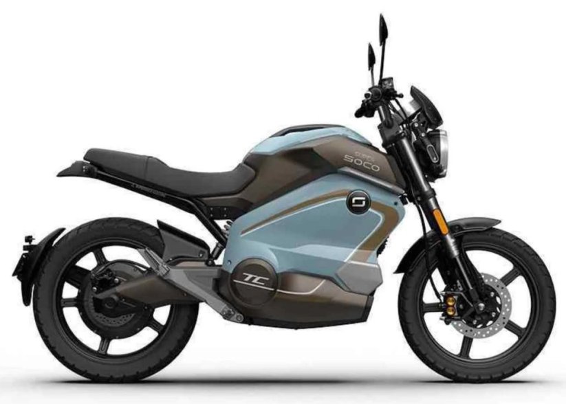 Elektrický motocykel Super Soco TC Wanderer dual battery modrý