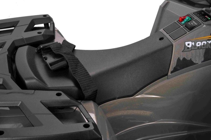 Elektrická čtyřkolka Beneo Arctic Cat 12V se zadním pohonem, šedá, LED světla, lithiová baterie, 2 x 25W motor, originální licence