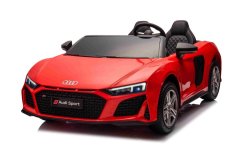 Beneo Elektrické autíčko Audi R8 SPYDER Dvojmiestne 24V, červené, MP3 Prehrávač s USB/AUX a Bluetoothom, Batéria 24V/14Ah, 2 x 200W Motory, EVA kolesá so zadným odpružením, Koženkové sedadlá, Diaľkový ovládač, Licencované