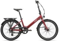 Skladací elektrobicykel APACHE Tanka 24 RX (363 Wh) (S/M) bordó