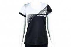 Dámské športové tričko Crussis - ONE, krátky rukáv, černá - bílá