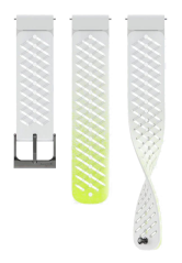 Suunto 22mm Athletic 5 Silicone Strap Canary White S+M