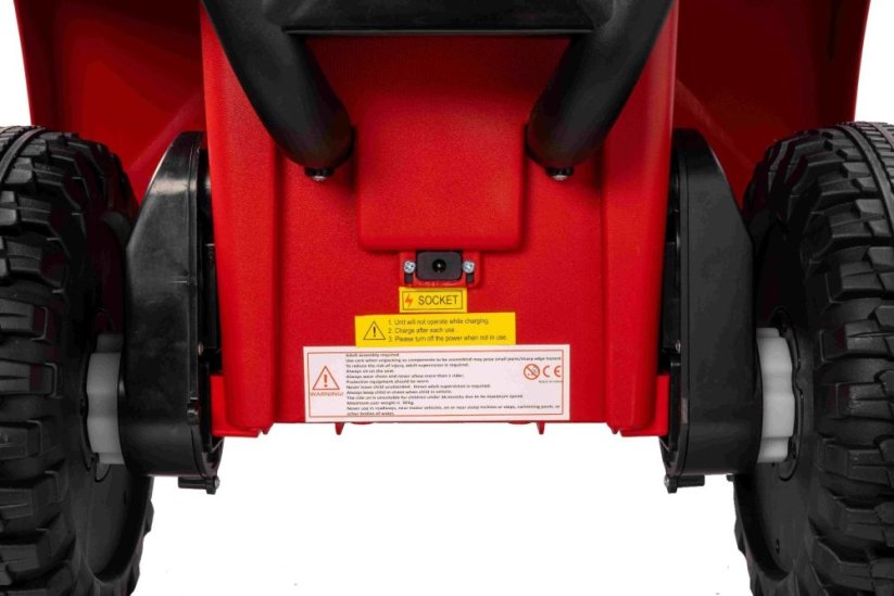 Elektrická čtyřkolka Beneo Arctic Cat 12V se zadním pohonem, červená, LED světla, lithiová baterie, 2 x 25W motor, originální licence