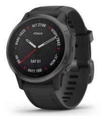 Garmin FÉNIX 6S SAPPHIRE CARBON GRAY DLC, black band