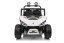 Elektrické auto Beneo T-REX Ride 4x4 dvoumístné 24V, bílé, MP3 přehrávač se vstupem USB/AUX, pohon 4x4, lithiová baterie, odpružení, dálkové ovládání, LED světla