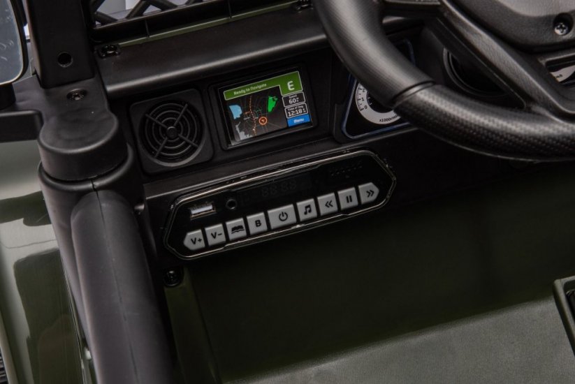 Beneo Elektrické autíčko TOYOTA FJ CRUISER s pohonem zadních kol, černé, 12V baterie, Vysoký podvozek, široké sedátko, Odpružená zadní náprava, LED Světla, 2,4 GHz Dálkový ovladač, MP3 přehrávač
