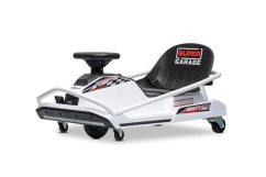 Beneo Motors driftovacia Motokára 24V, biela, 300W Bezkartáčový Motor, Lítiová batéria, Drift režim s rýchlosťou 14 Km/h, Masívna železná konštrukcia, Bezpečnostný pás, Športové sedadlo, Multifunkčný volant