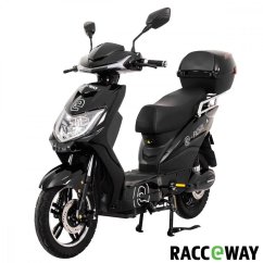 Elektroskúter RACCEWAY® E-FICHTL® 250W 20Ah, čierny-lesklý