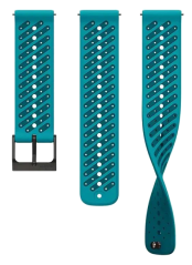 Suunto 22mm Athletic 8 Silicone Strap wave blue S+M