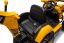 Beneo Licencovaný elektrický Bagr Caterpillar se svahovací i výkopovou lžící, Jednomístný, žlutý, USB vstupem na MP3 Přehrávači, Zadním pohonem s 2 x 30W Motory a Lithiovou baterií