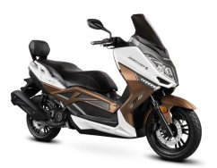 Elektrický skútr Sunway B-MAX 125cc 4T Barton Motors bez kufrů bílo-hnědá