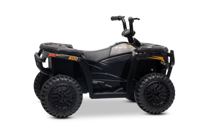 Elektrická čtyřkolka Beneo Arctic Cat 12V se zadním pohonem, černá, LED světla, lithiová baterie, 2 x 25W motor, originální licence