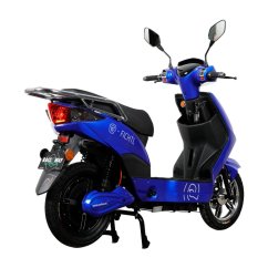 Elektroskúter RACCEWAY® E-FICHTL®, modrý-lesklý, bez batérie