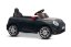 Beneo Elektrické auto BMW Mini Cooper 12V, černé, USB vstup s Bluetooth připojením na MP3 přehrávač, 2,4GHz dálkové ovládání, 2 x 25W motor, lithiová baterie, LED světla, ORIGINÁLNÍ licence