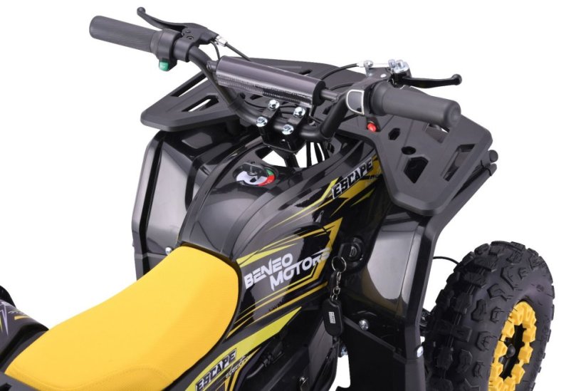 Elektrická čtyřkolka pro děti Beneo Motors ESCAPE-Electric žlutá - 800W