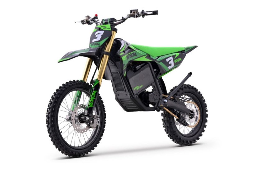Elektrický Motocross Beneo Motors Venom zelený - 6500W