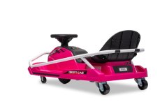 Beneo Motors Drift Kart 24V, růžová, 300W střídavý motor, lithiová baterie, režim Drift s rychlostí 14 km/h, pevná železná konstrukce, bezpečnostní pás, sportovní sedadlo, multifunkční volant