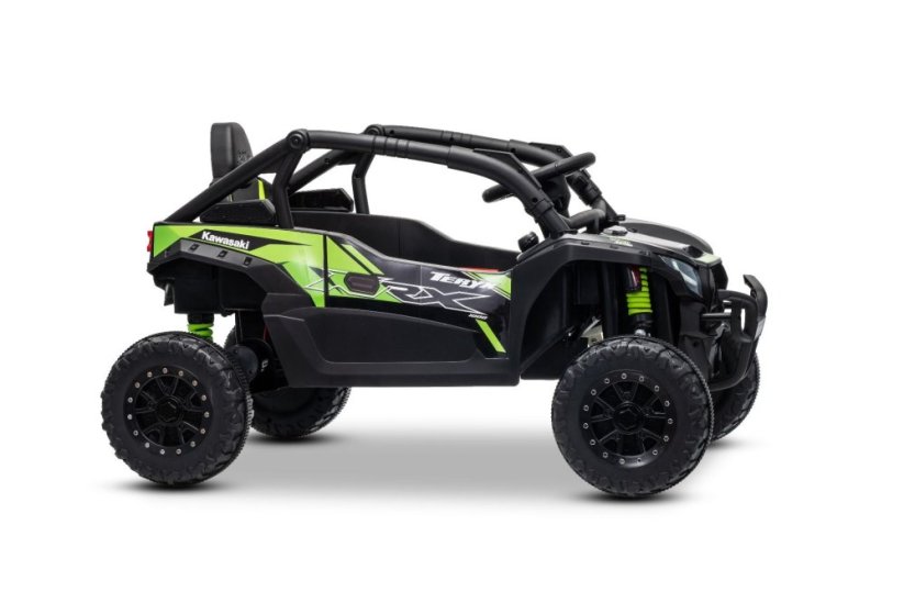Elektrické autíčko Kawasaki TERYX KRX 1000 12V, čierne, jednomiestne, odpružená zadná náprava, 2,4 Ghz diaľkové ovládanie, Lítiová batéria, 2 x 25W Motory, MP3 s USB/AUX