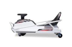 Beneo Motors driftovacia Motokára 24V, biela, 300W Bezkartáčový Motor, Lítiová batéria, Drift režim s rýchlosťou 14 Km/h, Masívna železná konštrukcia, Bezpečnostný pás, Športové sedadlo, Multifunkčný volant