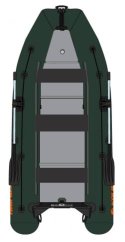 Čln Kolibri KM-450DSL zelený hliníková podlaha